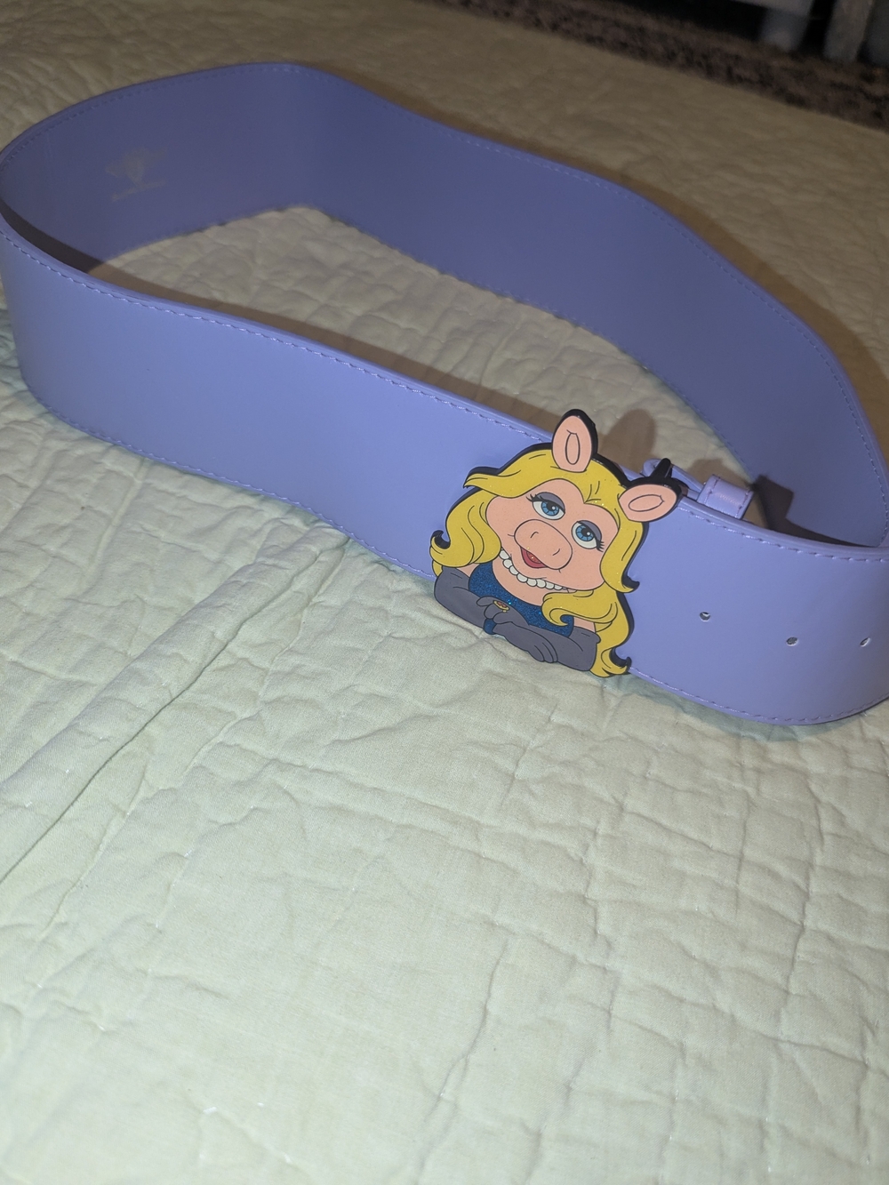 Buckle-Down Lavender Character Buckle Belt